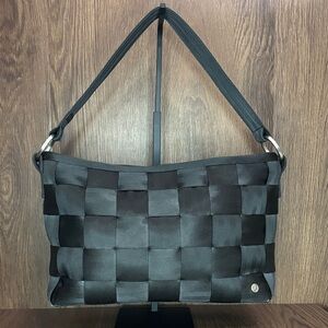 Harveys x Mercedes Benz Black Woven Seatbelt Shoulder Bag Rare Collab